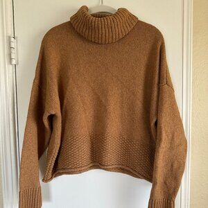 Madewell Camel Turtleneck Sweater